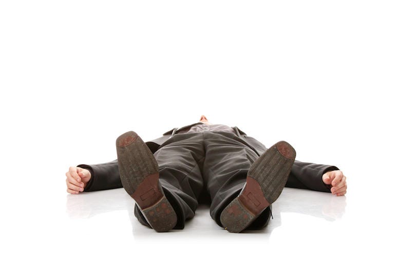 Businessman, Lying On Ground, Shoes Businessman, Lying On Ground, Shoes