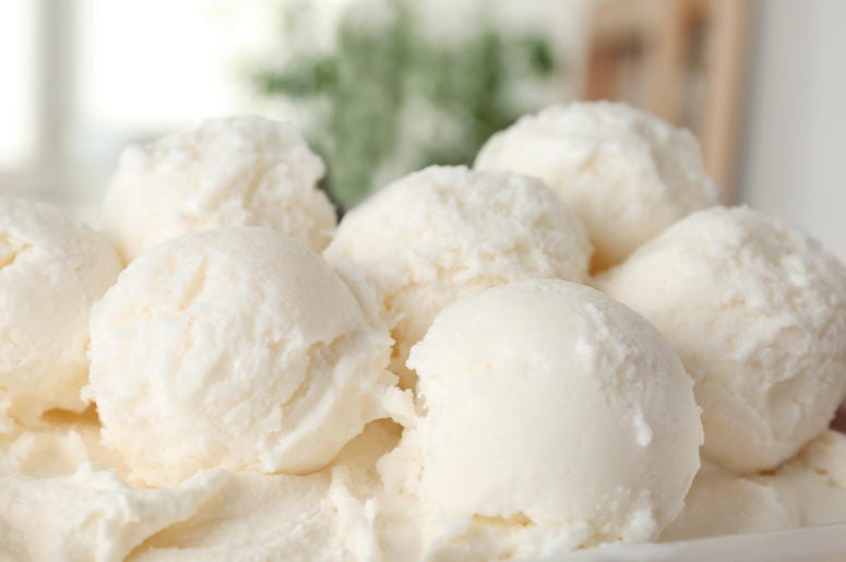 Bowl, Vanilla, Ice Cream Bowl, Vanilla, Ice Cream