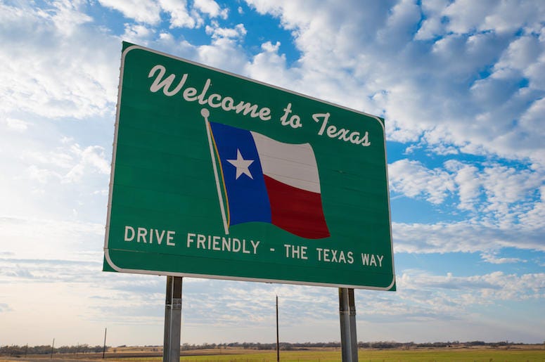 Welcome to Texas, Road Sign, Texas Welcome to Texas, Road Sign, Texas
