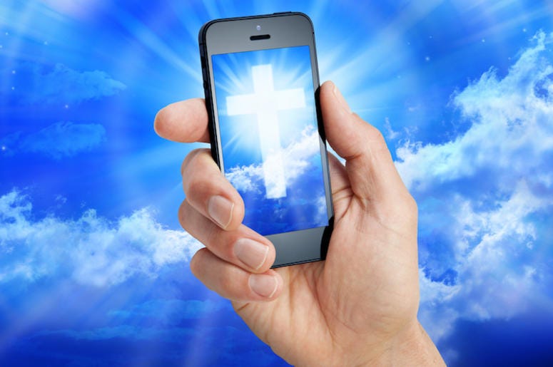Cell Phone, Cross, Christian, Sky Cell Phone, Cross, Christian, Sky
