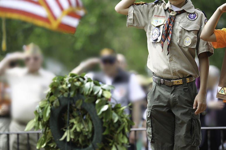 Boy Scout, Salute, Memorial Day Boy Scout, Salute, Memorial Day