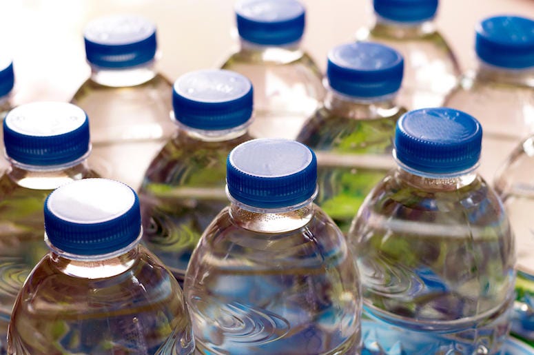 Water Bottles, Plastic, Close Up Water Bottles, Plastic, Close Up