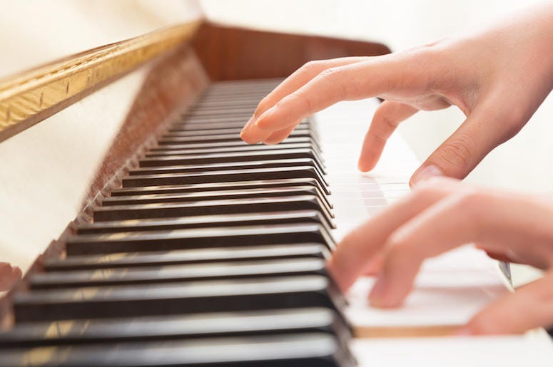 Hands Playing Piano Hands Playing Piano