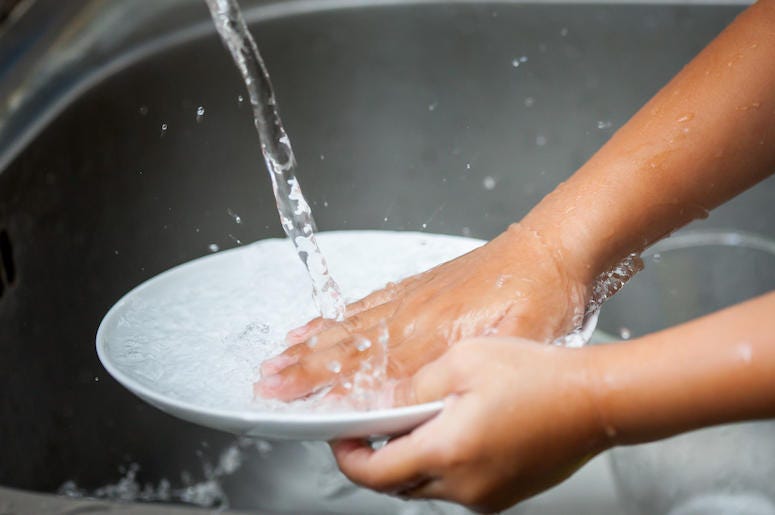 Child, Washing Dishes, Sink, Kitchen, Water Child, Washing Dishes, Sink, Kitchen, Water