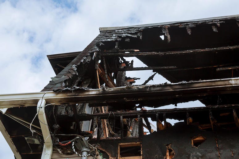 House, Fire, Burned, Damage, Home House, Fire, Burned, Damage, Home
