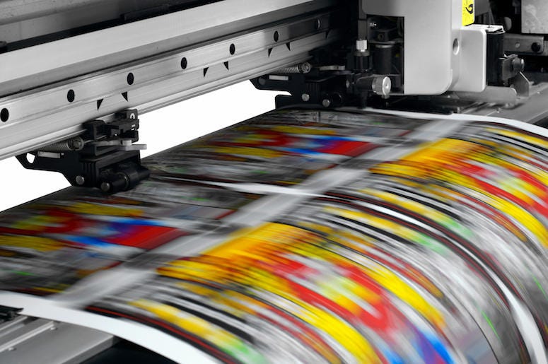 Printer, Paper, Colorful Printer, Paper, Colorful