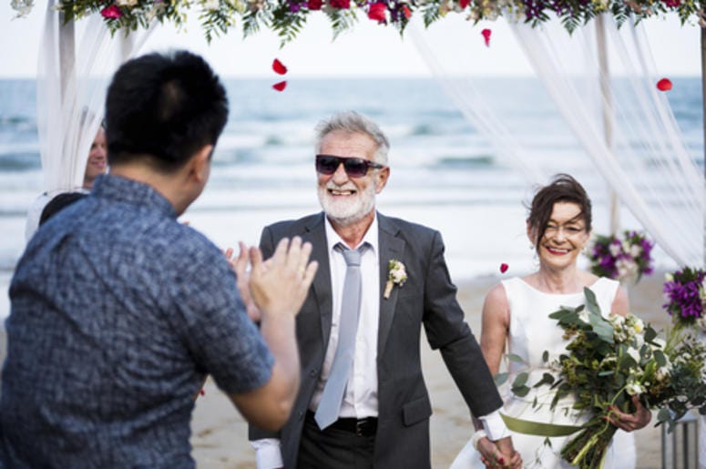 Senior Couple Getting Married