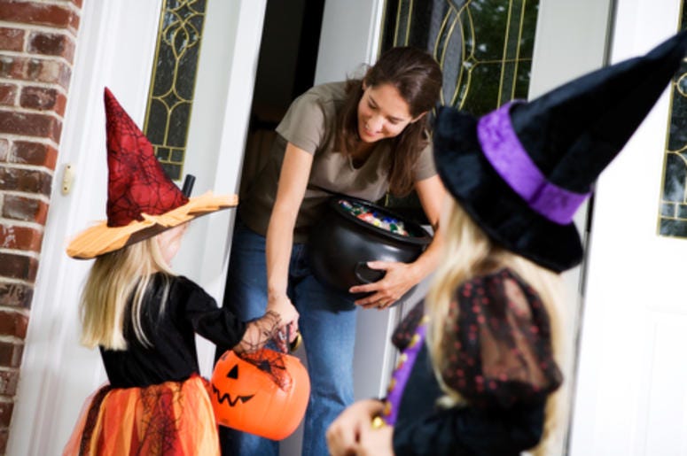 Mom going out Candy