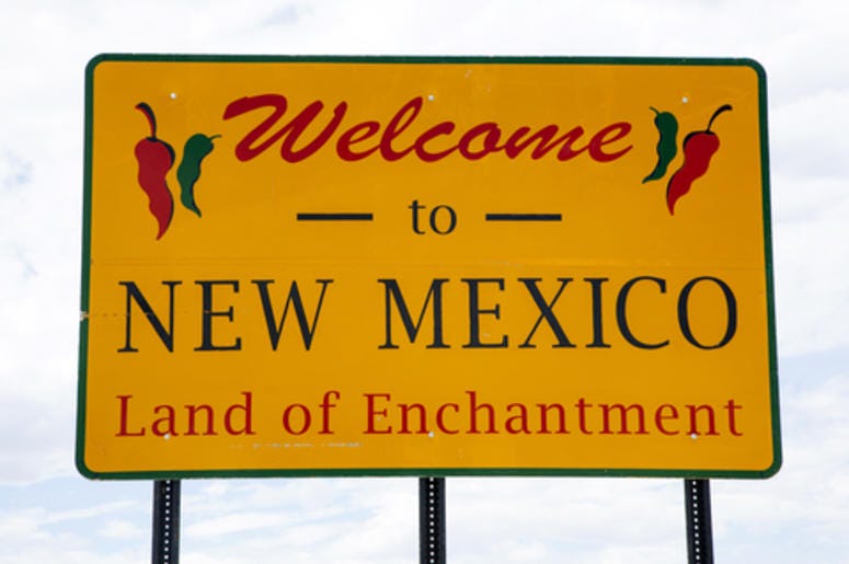 New Mexico Welcome Sign