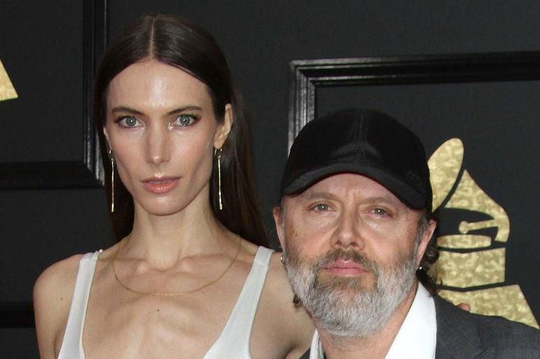 Lars Ulrich and Jessica Miller at 59th Annual Grammy Awards Lars Ulrich and Jessica Miller at 59th Annual Grammy Awards