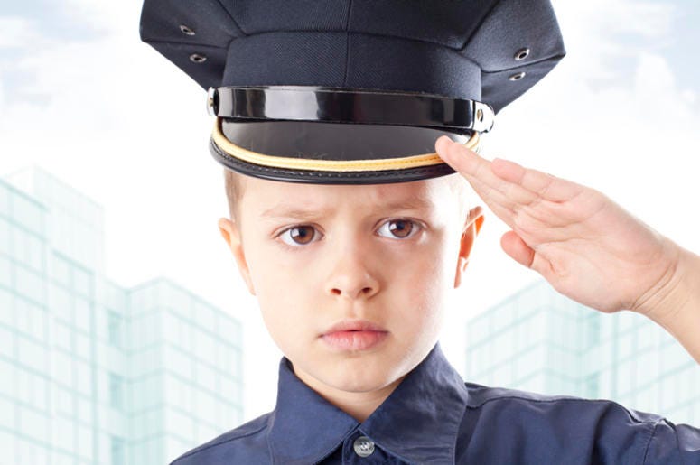 Child police officer Child police officer