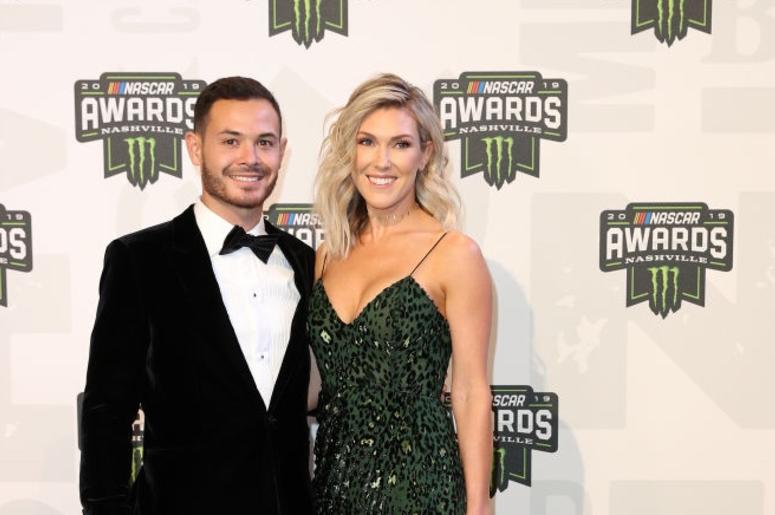 Kyle Larson and Katelyn Larson