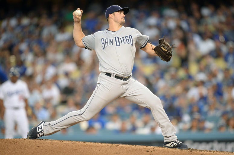 San Diego Padres starting pitcher Jacob Nix San Diego Padres starting pitcher Jacob Nix