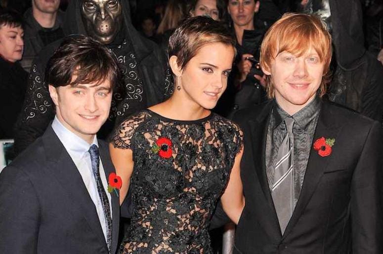 Daniel Radcliffe, Emma Watson, Rupert Grint, Red Carpet, Harry Potter And The Deathly Hallows: Part 1, 2010 Daniel Radcliffe, Emma Watson, Rupert Grint, Red Carpet, Harry Potter And The Deathly Hallows: Part 1, 2010