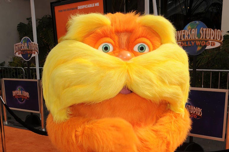 The Lorax, Red Carpet, Dr. Seuss, Costume, 2012, Movie Premiere The Lorax, Red Carpet, Dr. Seuss, Costume, 2012, Movie Premiere
