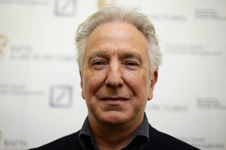 Alan Rickman, Close Up, Face, Smile Alan Rickman, Close Up, Face, Smile
