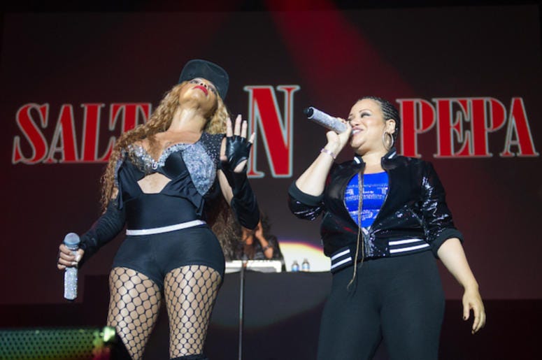 Salt N Pepa, Concert, Sandra Denton, Cheryl James, Arena Birmingham, United Kingdom, 2017 Salt N Pepa, Concert, Sandra Denton, Cheryl James, Arena Birmingham, United Kingdom, 2017