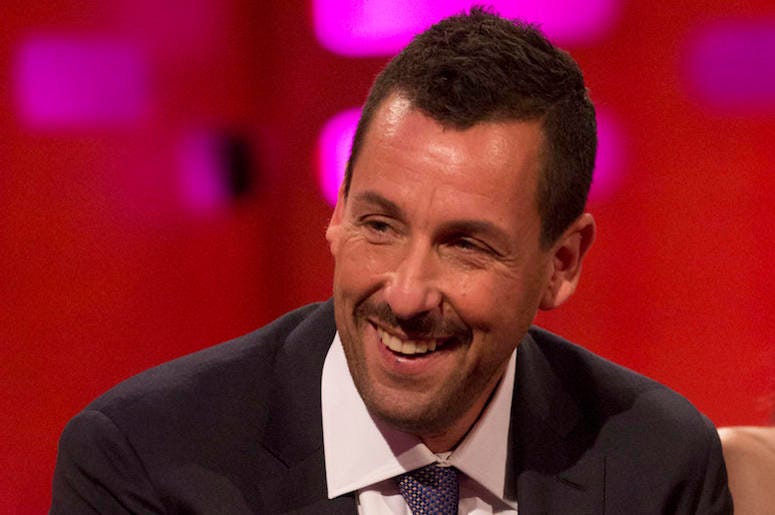 Adam Sandler, Suit, Smile, Talk Show Adam Sandler, Suit, Smile, Talk Show