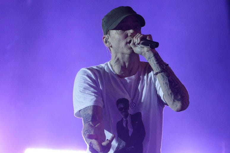 Eminem, Marshall Mathers, Concert, Microphone Eminem, Marshall Mathers, Concert, Microphone