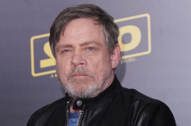 Mark Hamill, Red Carpet, Solo, Premiere, Leather Jacket, Star Wars, 2018 Mark Hamill, Red Carpet, Solo, Premiere, Leather Jacket, Star Wars, 2018