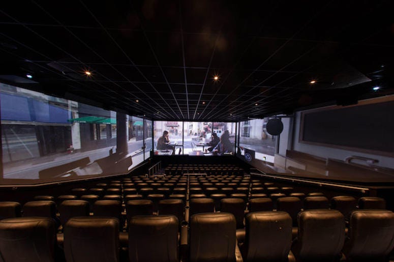 Movie Theater, ScreenX, Empty Movie Theater, ScreenX, Empty