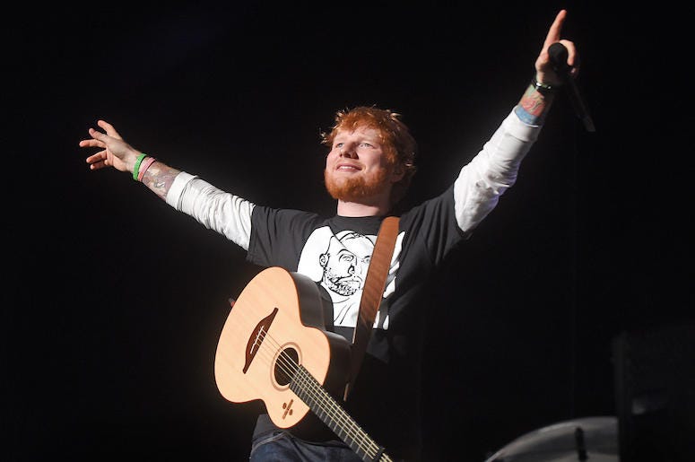 Ed Sheeran, Concert, Pointing, Pittsburgh, 2018 Ed Sheeran, Concert, Pointing, Pittsburgh, 2018