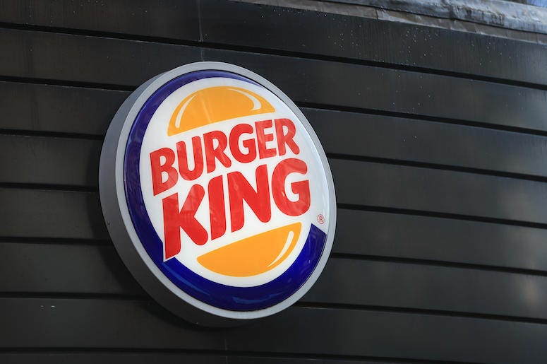 Burger King, Sign, Wall, Logo, Restaurant, Exterior, London Burger King, Sign, Wall, Logo, Restaurant, Exterior, London