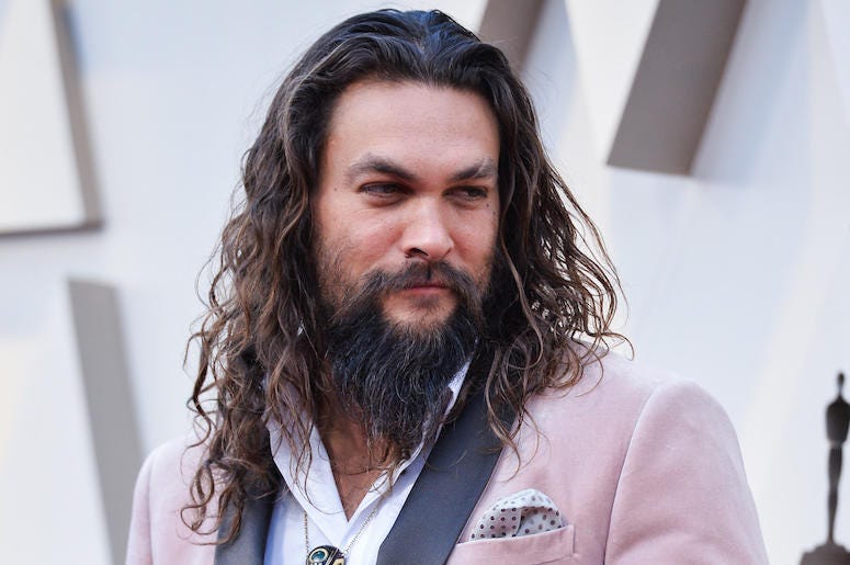 Jason Momoa, Pink Suit, Red Carpet, 91st Academy Awards, 2019 Jason Momoa, Pink Suit, Red Carpet, 91st Academy Awards, 2019
