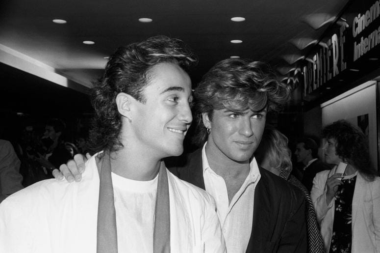 Andrew Ridgeley and George Michael