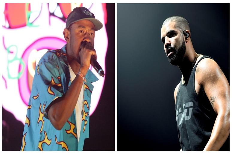 Tyler The Creator (Left), Drake (Right) Tyler The Creator (Left), Drake (Right)