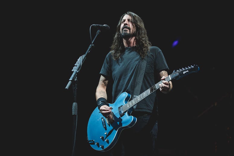 Dave Grohl and the Foo Fighters perform during the CalJam17 Dave Grohl and the Foo Fighters perform during the CalJam17