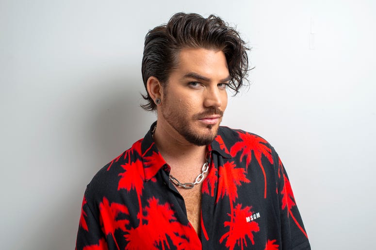 AP19250022071285 This Sept. 6, 2019 photo shows singer Adam Lambert posing for a portrait in New York to promote “Velvet: Side A,” one-half of his first studio album in four years. (Photo by Scott Gries/Invision/AP)