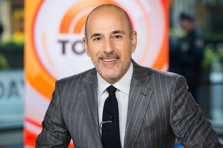 AP19282559496458 This Nov. 8, 2017 photo released by NBC shows Matt Lauer on the set of the "Today" show in New York. (Nathan Congleton/NBC via AP)