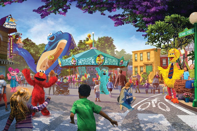 AP19294553860707 This undated artist rendering provided by PGAV Destinations shows a depiction of the new SeaWorld and Sesame Workshop theme park, which is scheduled to open in San Diego in 2021. (PGAV Destinations via AP)