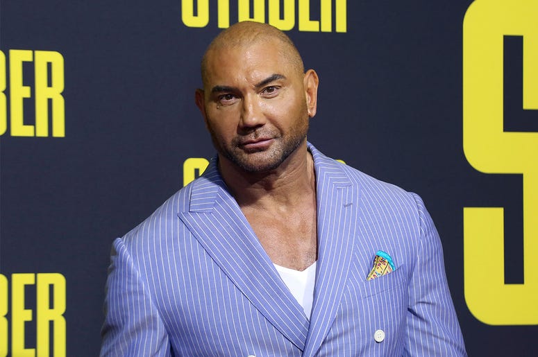 AP19318274442770 In this July 10, 2019, file photo, Dave Bautista attends the LA Premiere of "Stuber" at the Regal LA Live on Wednesday, July 10, 2019, in Los Angeles. (Photo by Willy Sanjuan/Invision/AP, File)