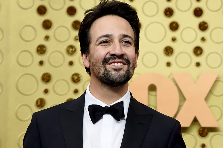 AP19331476837480 In this Sept. 22, 2019 file photo, Lin-Manuel Miranda arrives at the 71st Primetime Emmy Awards at the Microsoft Theater in Los Angeles. (Photo by Jordan Strauss/Invision/AP, File)
