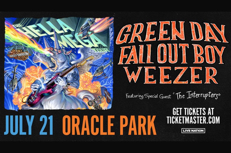Hella Mega Tour ft. Green Day, Weezer + Fall Out Boy Hella Mega Tour ft. Green Day, Weezer + Fall Out Boy