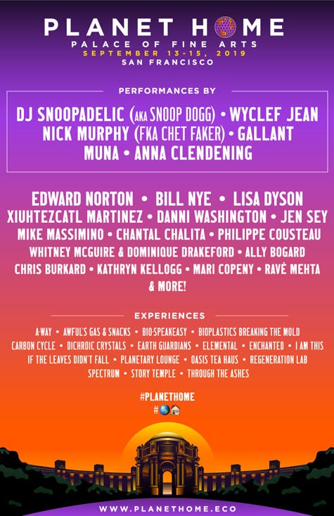 Planet Home Expo Village Line-Up Poster Planet Home Expo Village Line-Up Poster