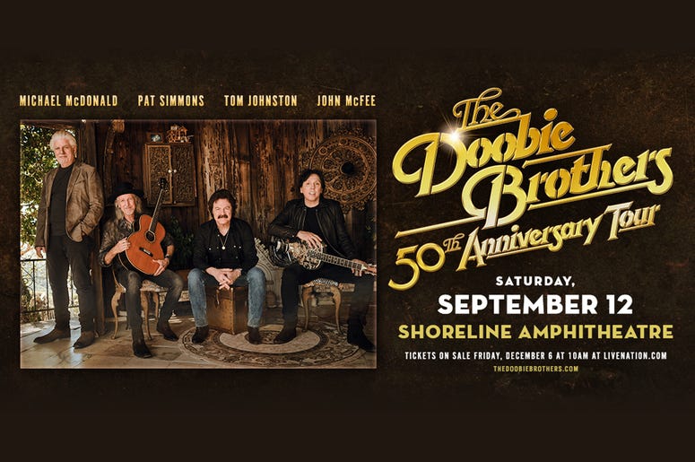 The Doobie Brothers: 50th Anniversary Tour at Shoreline Amphitheatre in Mountain View The Doobie Brothers: 50th Anniversary Tour at Shoreline Amphitheatre in Mountain View