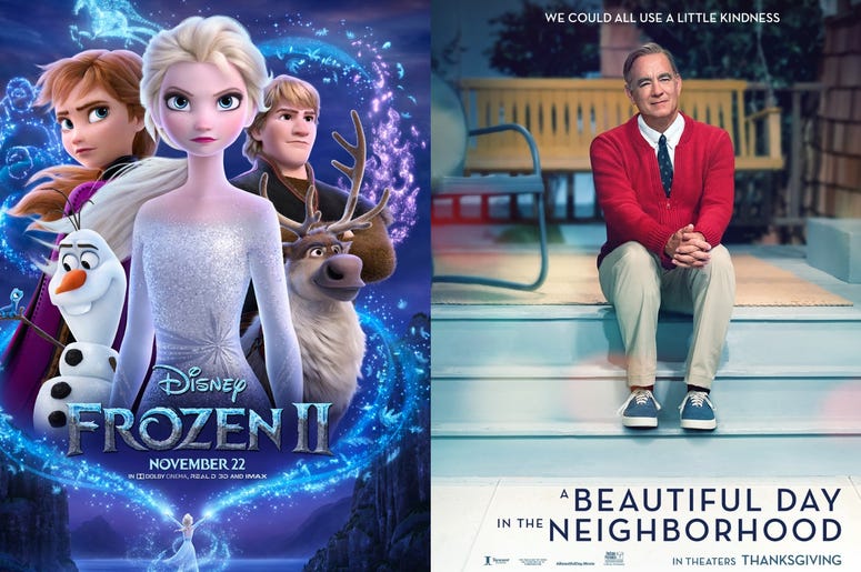 Frozen 2 and Mister Rogers Movie Frozen 2 and Mister Rogers Movie