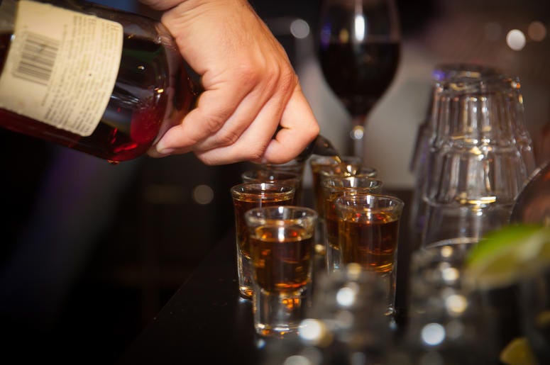 Pouring shots, Alcohol Pouring shots, Alcohol