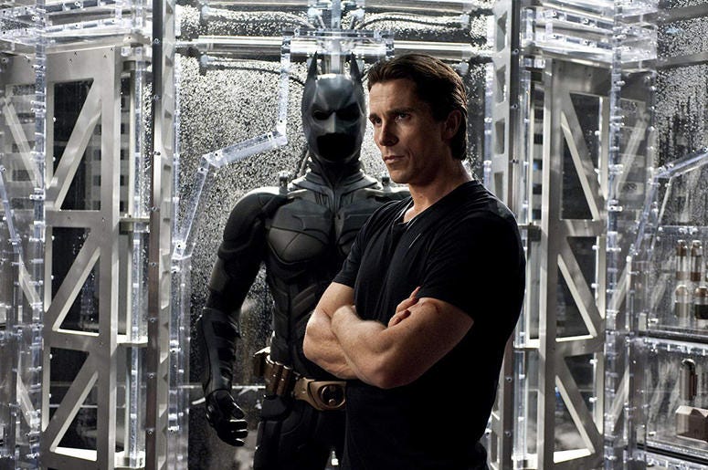 Christian Bale as Bruce Wayne/Batman in "The Dark Knight Rises" Christian Bale as Bruce Wayne/Batman in "The Dark Knight Rises" (Photo credit: Ron Phillips/Warner Bros)