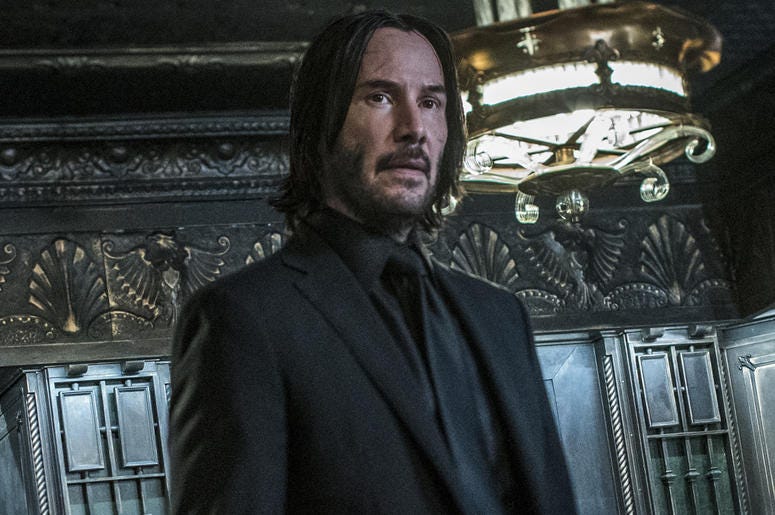 Keanu Reeves as 'John Wick' in "John Wick: Chapter 3 - Parabellum" Keanu Reeves as 'John Wick' in "John Wick: Chapter 3 - Parabellum" (Photo credit: Lionsgate)