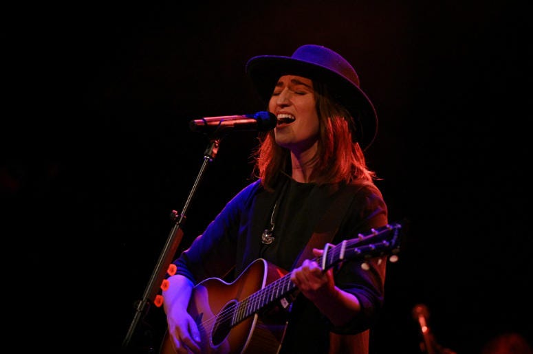 Singer/songwriter Sara Bareilles performs at Bowery Ballroom on March 22, 2019 in New York City Singer/songwriter Sara Bareilles performs at Bowery Ballroom on March 22, 2019 in New York City