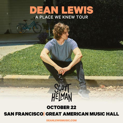 Dean Lewis at Great American Music Hall Dean Lewis at Great American Music Hall
