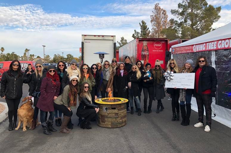 X Burlesque, X Country and X Rocks Visit Toy Drive with a Check for $1,700 X Burlesque, X Country and X Rocks Visit Toy Drive