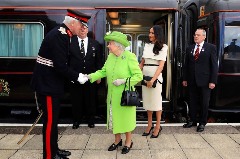 Meghan and Queen Elizabeth Meghan and Queen Elizabeth
