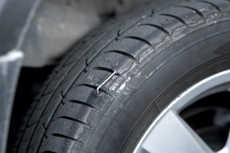 Nail, Tire, Car Nail, Tire, Car