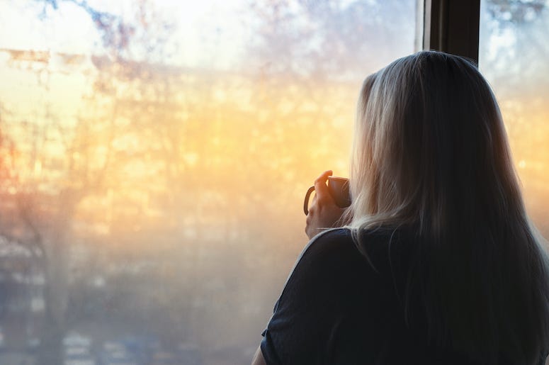 Woman, Staring, Window, Coffee, Coffee Woman, Staring, Window, Coffee, Coffee