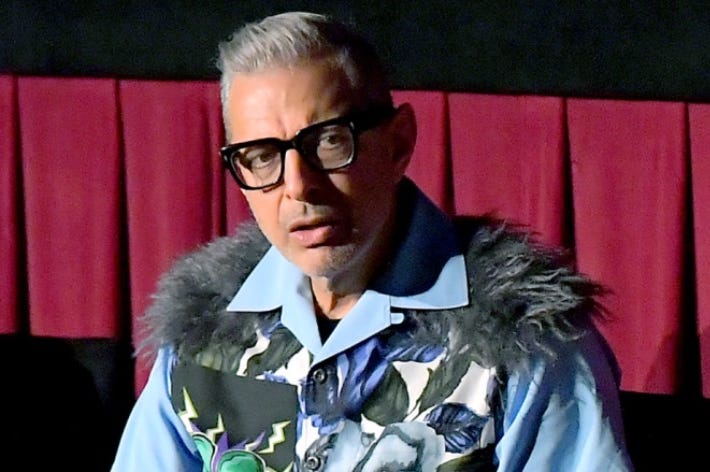 HOLLYWOOD, CALIFORNIA - APRIL 13: Jeff Goldblum speaks onstage at the screening of 'Nashville' at the 2019 TCM 10th Annual Classic Film Festival on April 13, 2019 HOLLYWOOD, CALIFORNIA - APRIL 13: Jeff Goldblum speaks onstage at the screening of 'Nashville' at the 2019 TCM 10th Annual Classic Film Festival on April 13, 2019